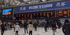 Glasgow Central train station COP26 Glasgow Central train station COP26