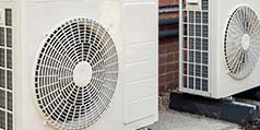 Heat air pumps outside house Heat air pumps outside house