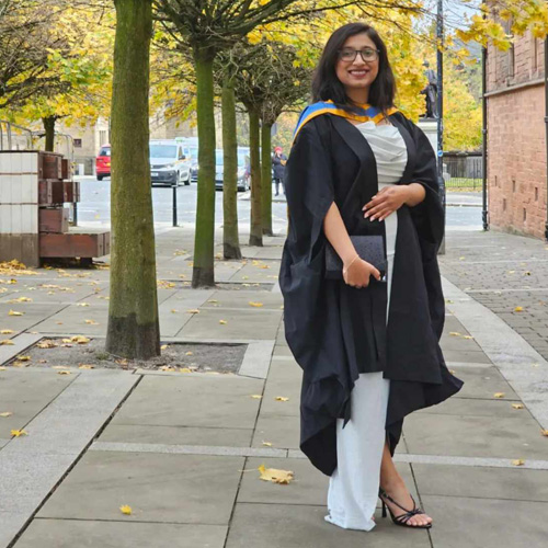 Kezhia Thomas on her graduation day Kezhia Thomas on her graduation day