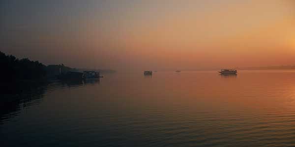Morning sunrise in Sunderbans delta, West Bengal Morning sunrise in Sunderbans delta, West Bengal