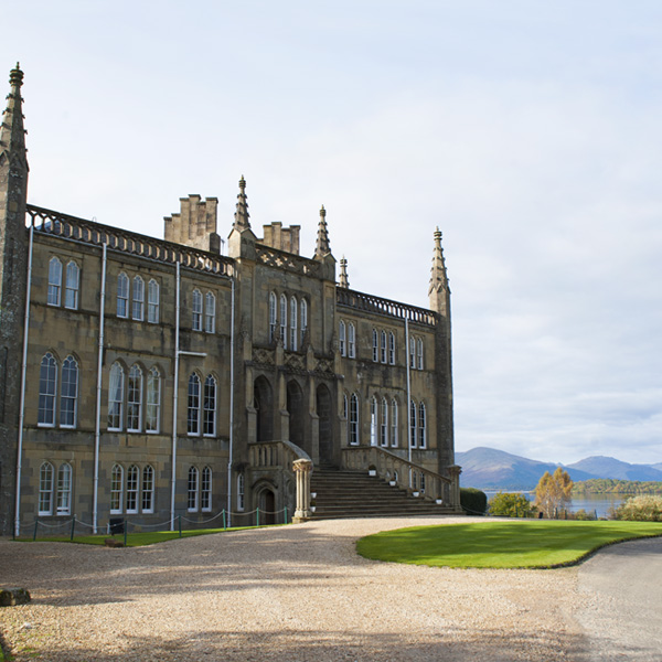 Ross Priory with Loch Lomond in the background Ross Priory with Loch Lomond in the background