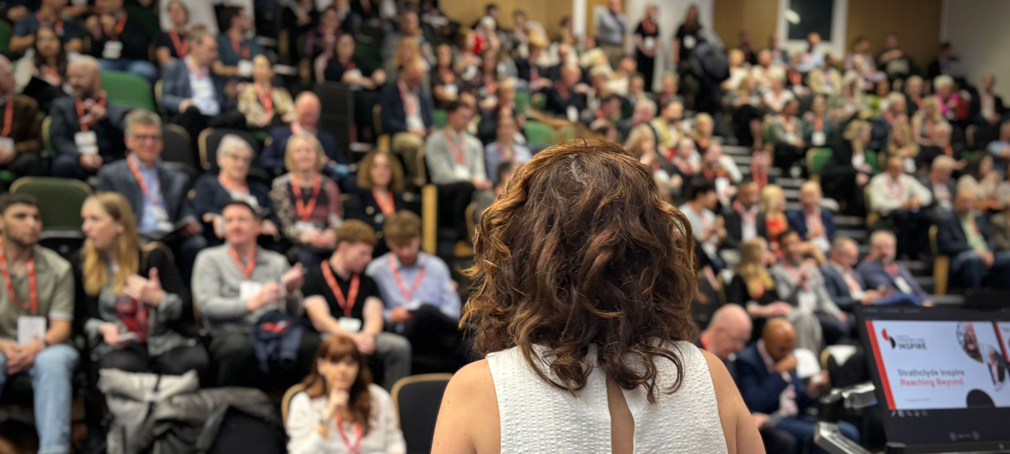 Fiona Ireland speaking at Inspire Summit event