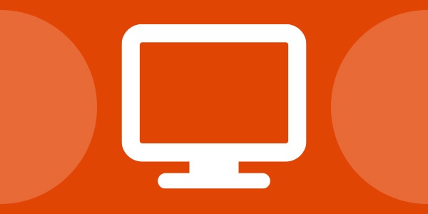 Icon of computer screen Icon of computer screen