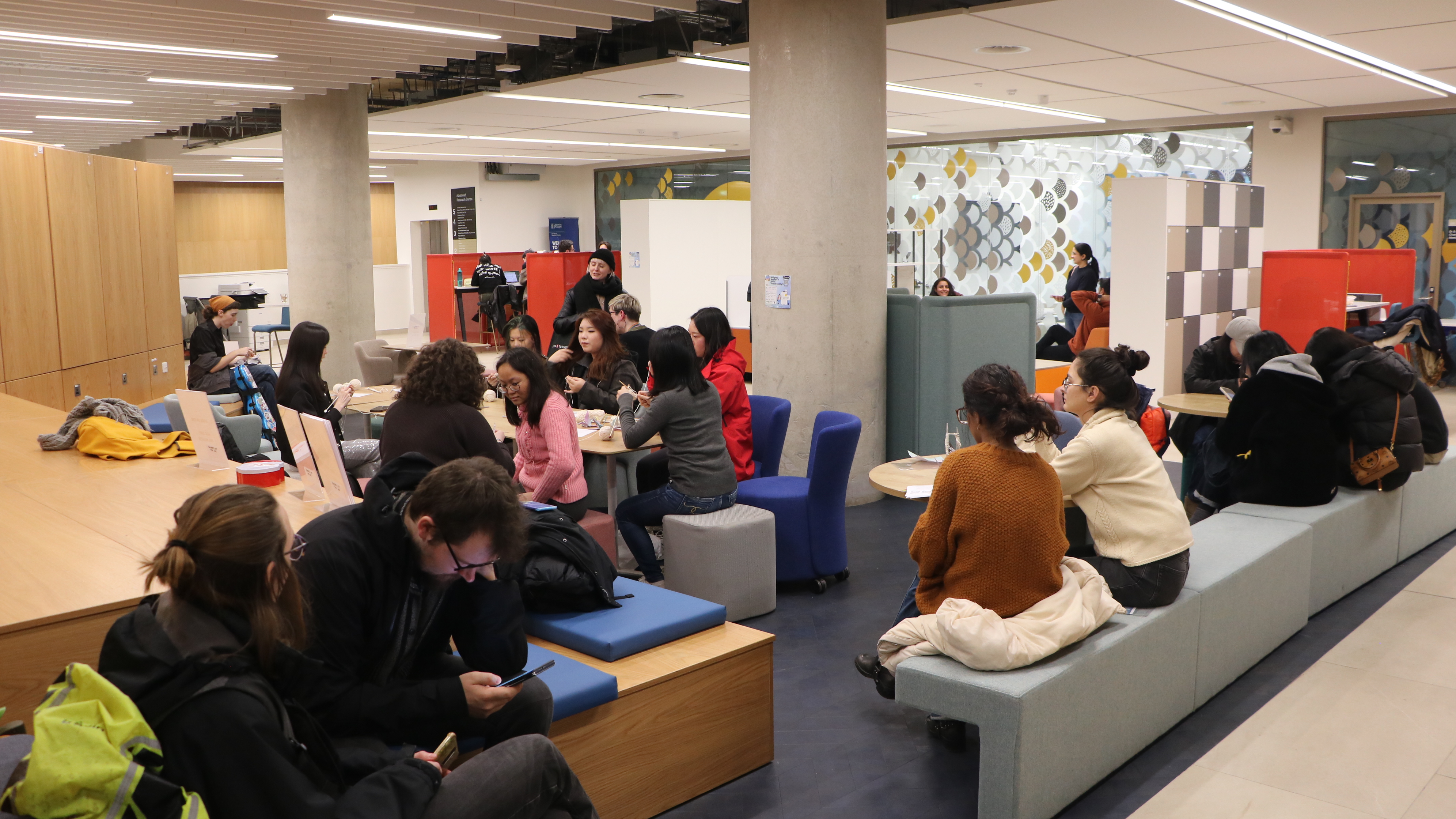 students participating on the event